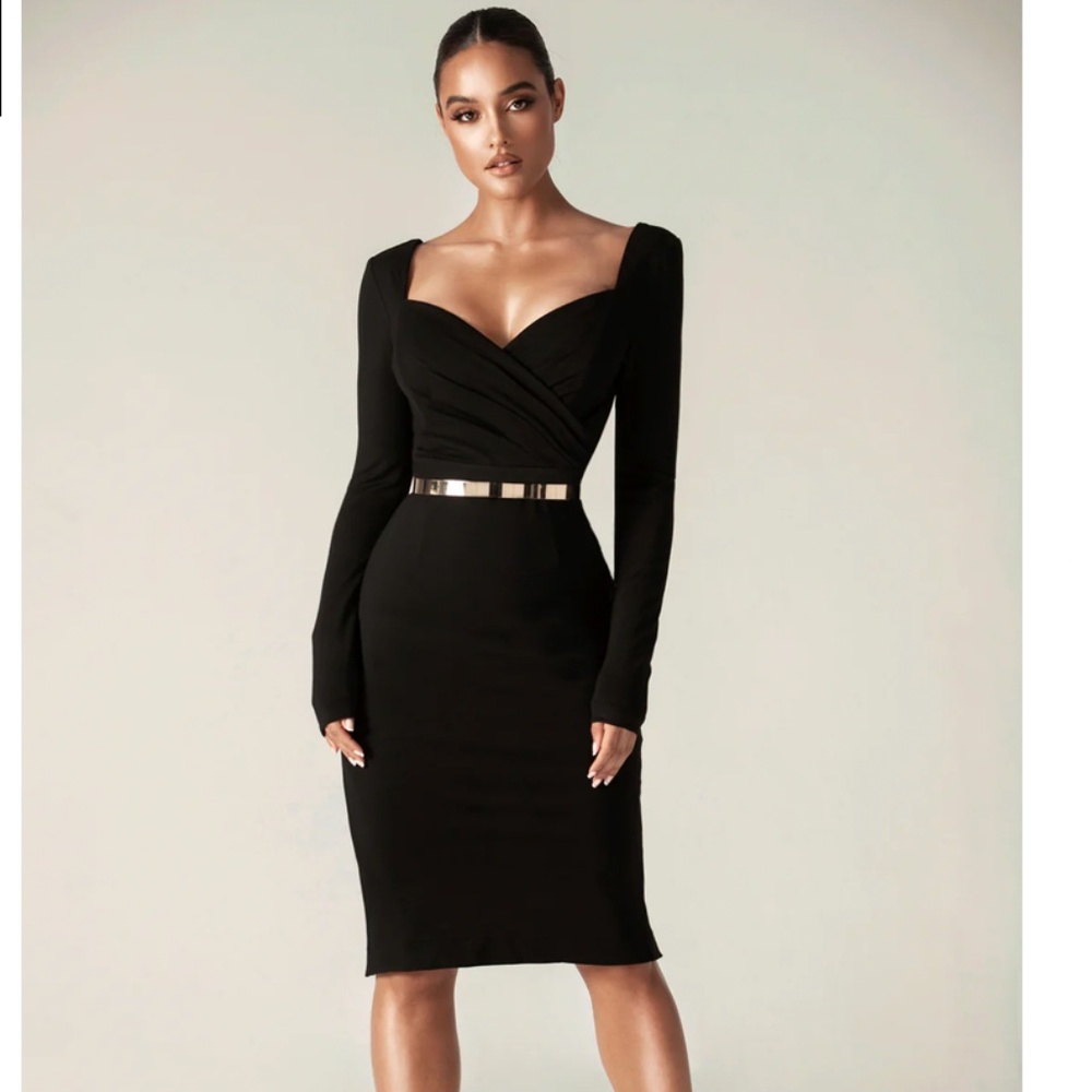 New Alieva Khai Sweetheart Midi Dress Midi Dress Sz: L Original Price: $285